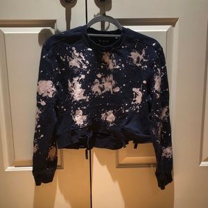 bleached cropped sweatshirt